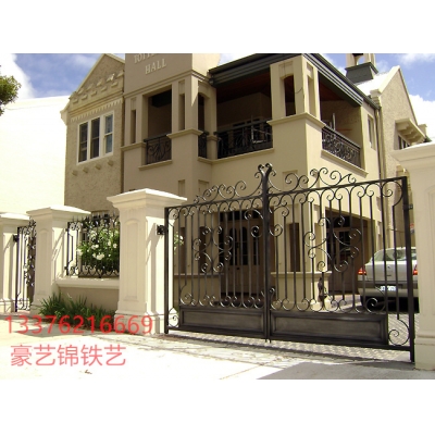 Wrought iron gates